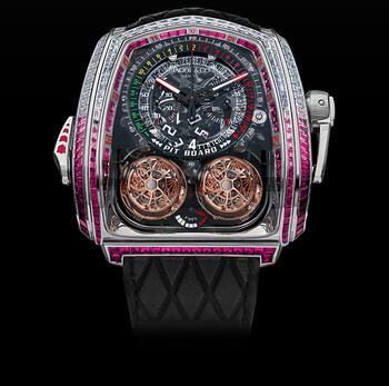 Jacob & Co. Twin Turbo Furious White Diamonds & Rubies TT800.30.BB.UA.A Replica Watch